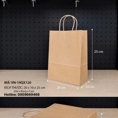 TÚI GIẤY ĐÁY VUÔNG QUAI XÁCH ĐỰNG THỰC PHẨM